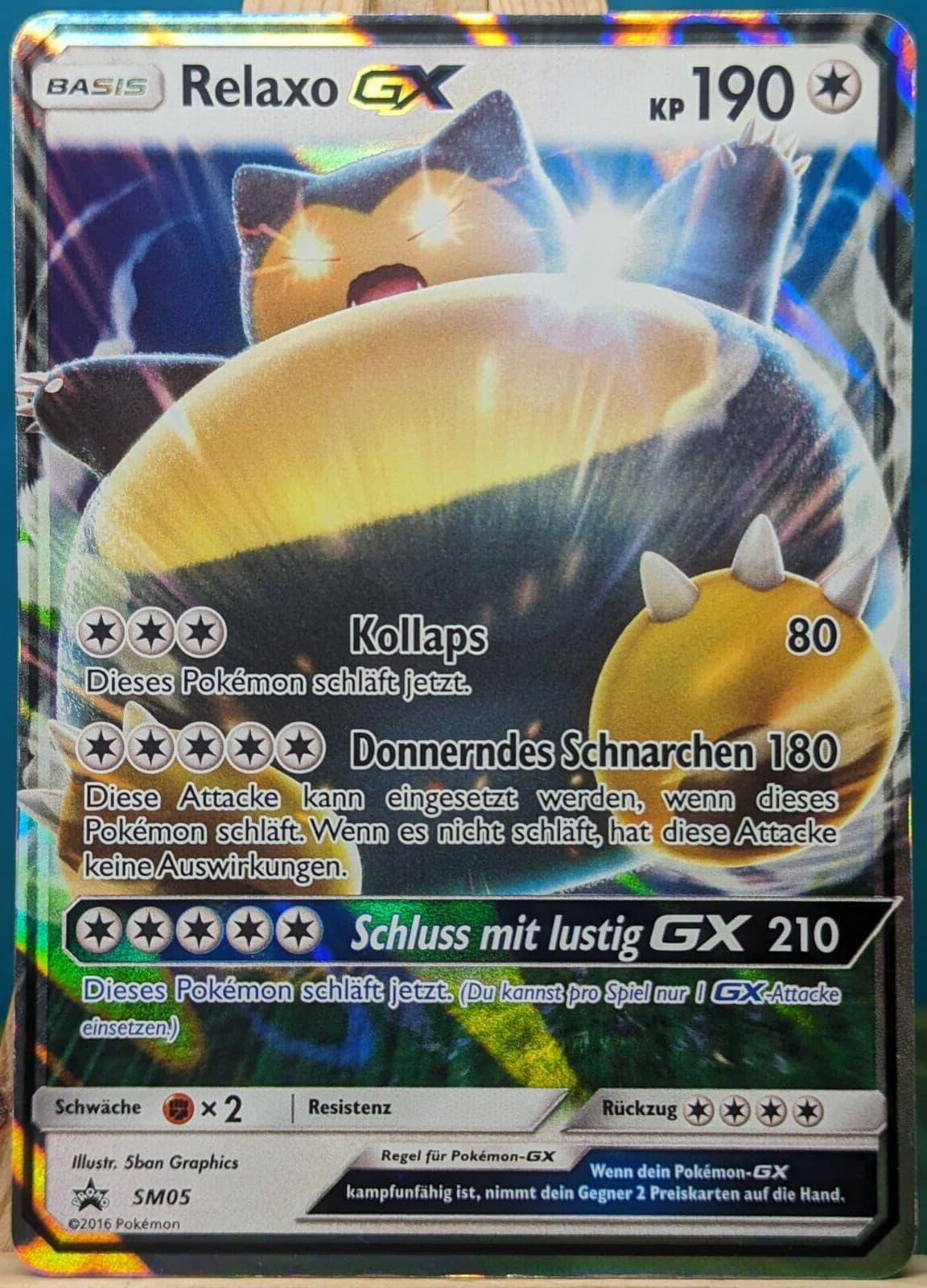 POKEMON - Black Star Promo - Relaxo GX - SM05 - deutsch
