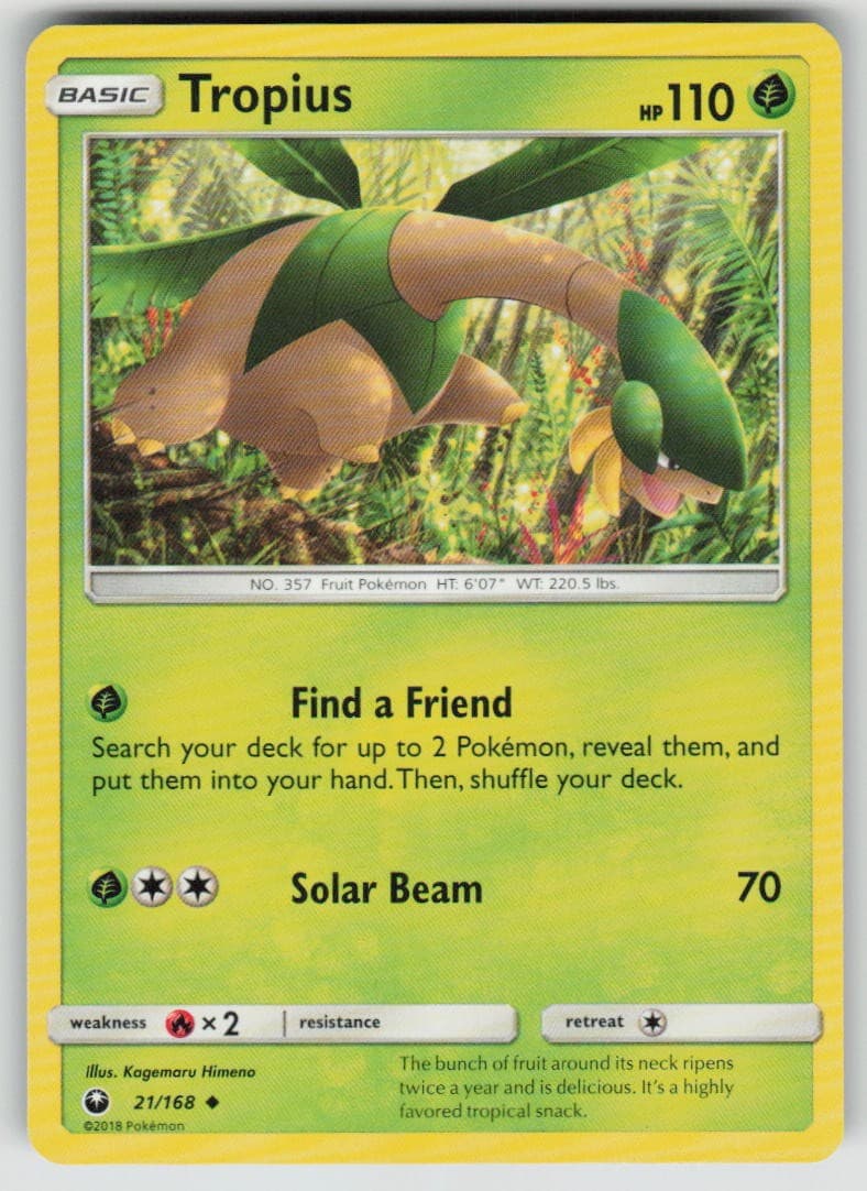 Pokemon Tropius 21/168 SM - Celestial Storm Normal
