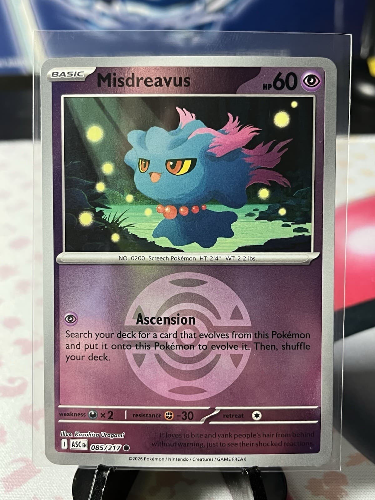 Misdreavus (Dusk Ball) 85/217 Common Pokemon TCG ME: Ascended Heroes NM