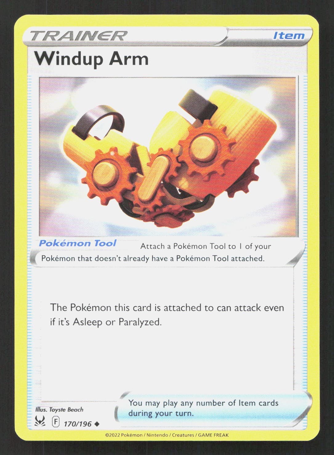 WINDUP ARM 170/196 Pokemon LOST ORIGIN