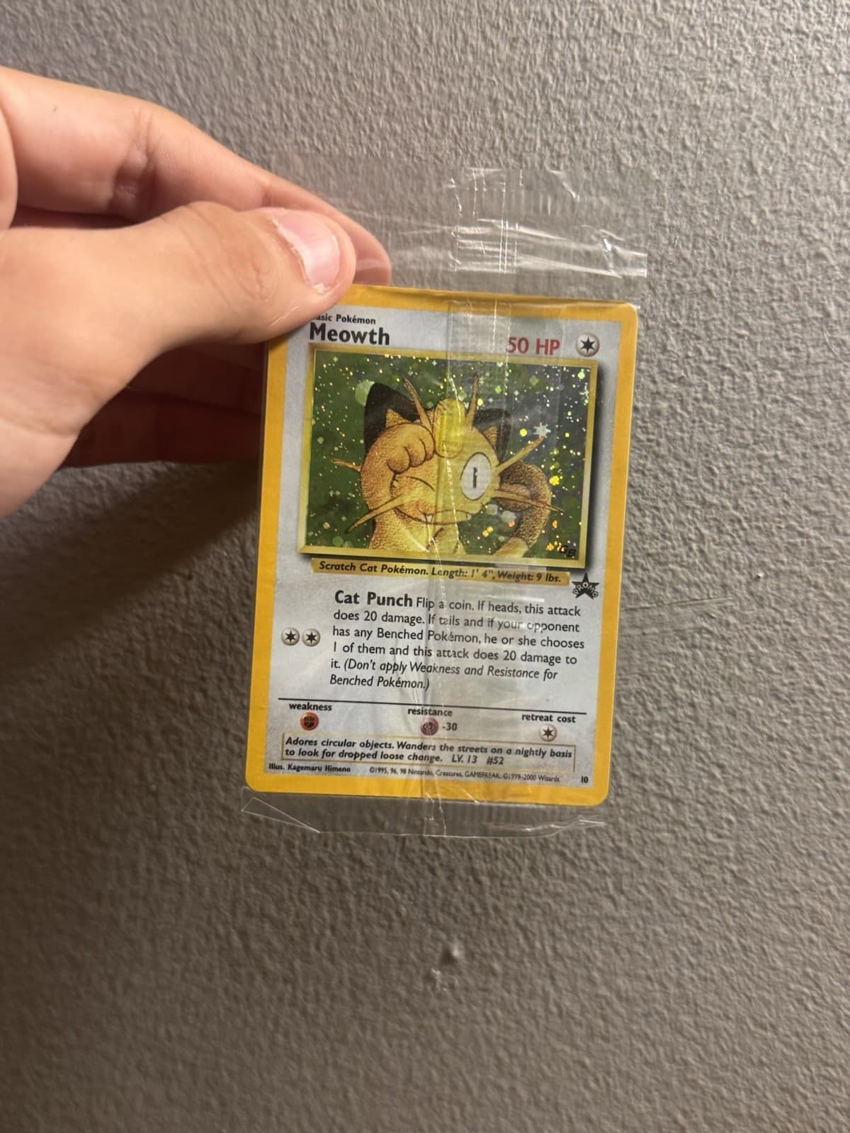 Pokemon TCG Meowth 10 Promo Wizards Black Star Promo Sealed!! CLEAN NEAR MINT