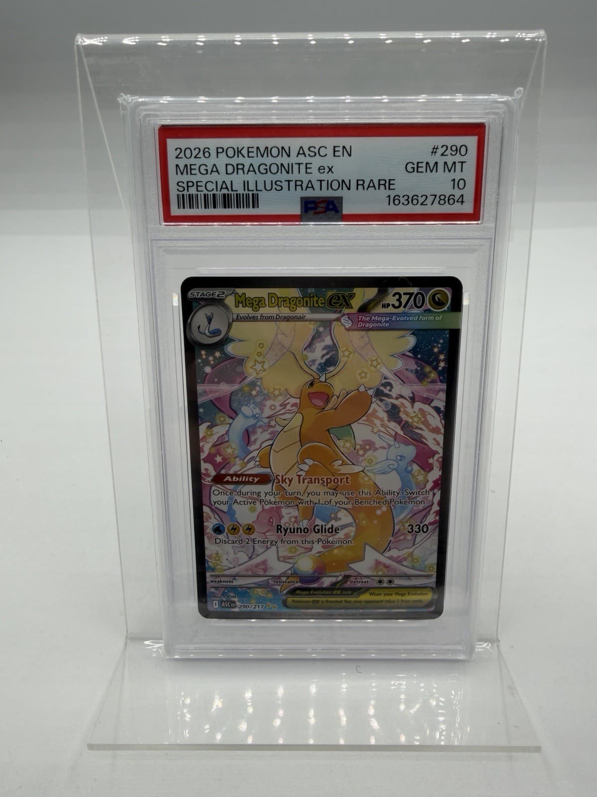 Mega Dragonite ex 290/217 Me: Ascended Heroes PSA 10