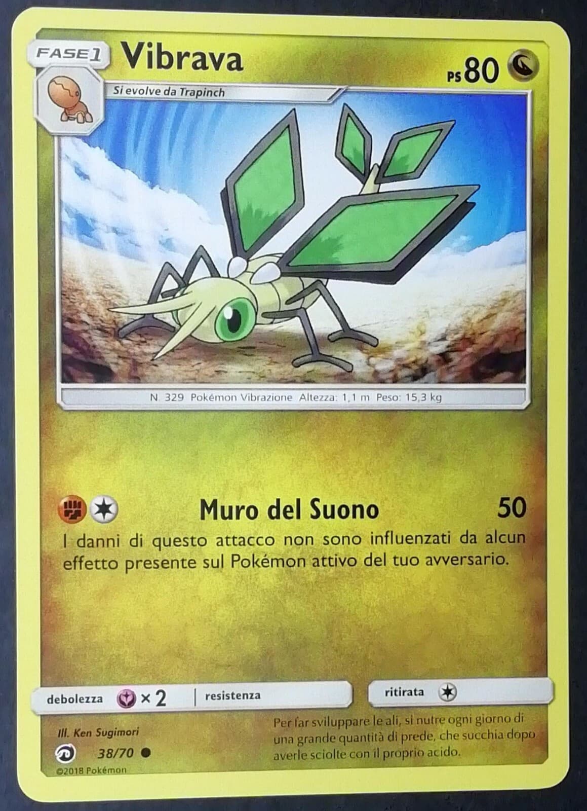 VIBRAVA 38/70 Carta in Italiano POKEMON Trionfo dei Draghi