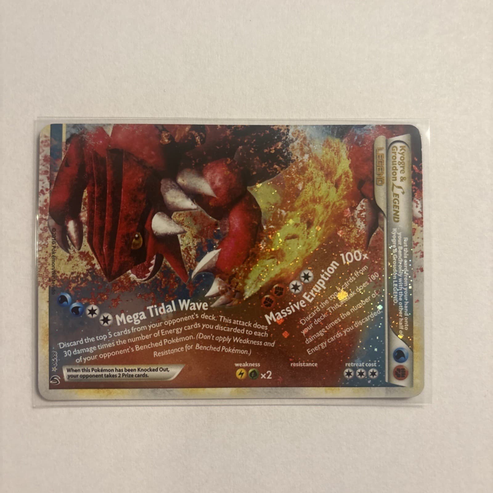 Kyogre & Groudon Legend (Bottom) 88/90 Undaunted Holo
