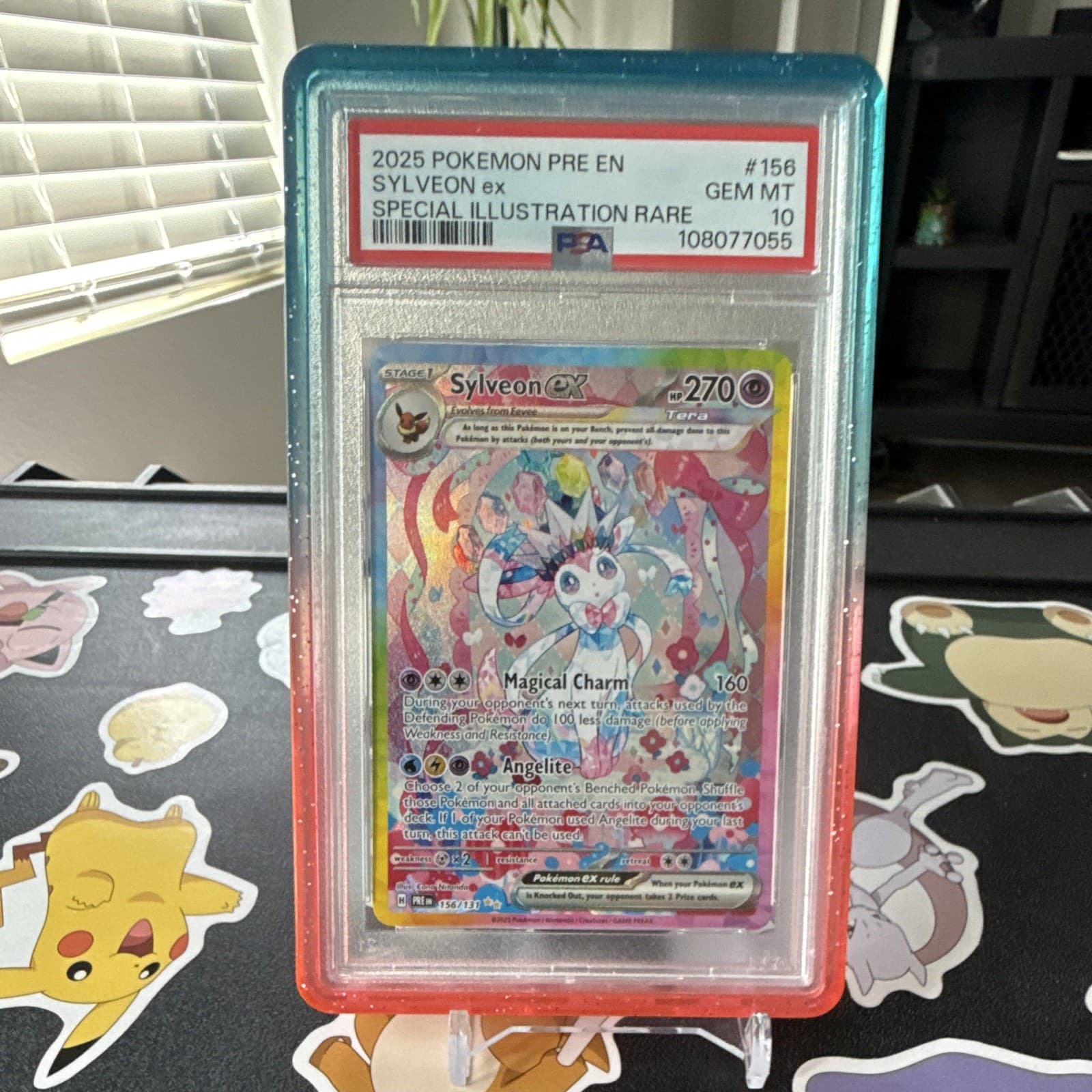 The Pokémon Company Sv: Prismatic Evolutions Sylveon ex SIR Holo PSA 10 156/131