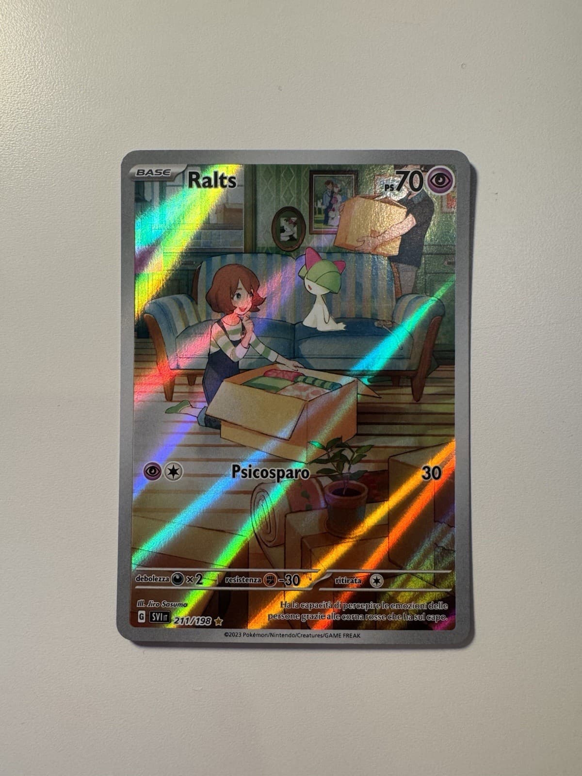 CARTA POKEMON RALTS 211/198 - ITA - SCARLATTO E VIOLETTO - NEAR MINT