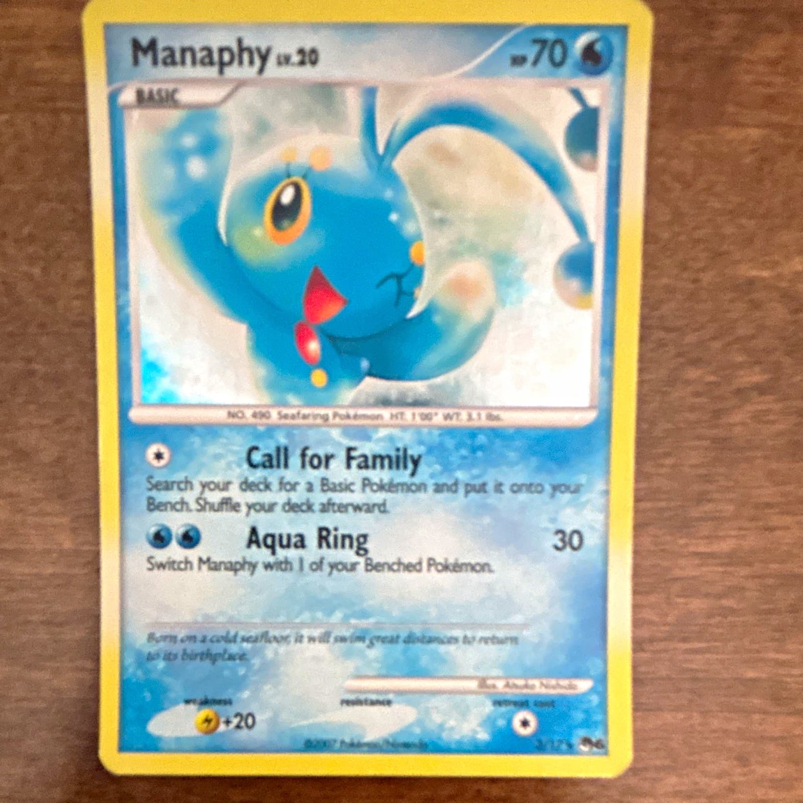 The Pokémon Company Pokémon TCG Manaphy 3/17 Pop Series 6