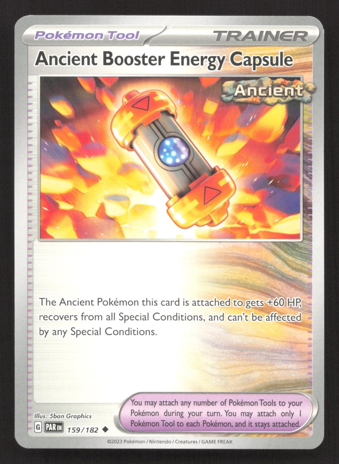 Ancient Booster Energy Capsule 159/182 Paradox Rift Uncommon Pokemon NM/M