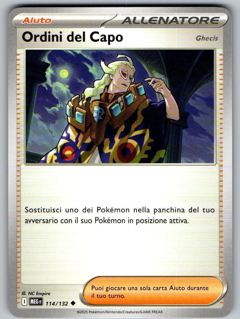 Ordini del Capo (Boss's Orders) 114/132 Megaevoluzione Carta Pokémon ITA NM