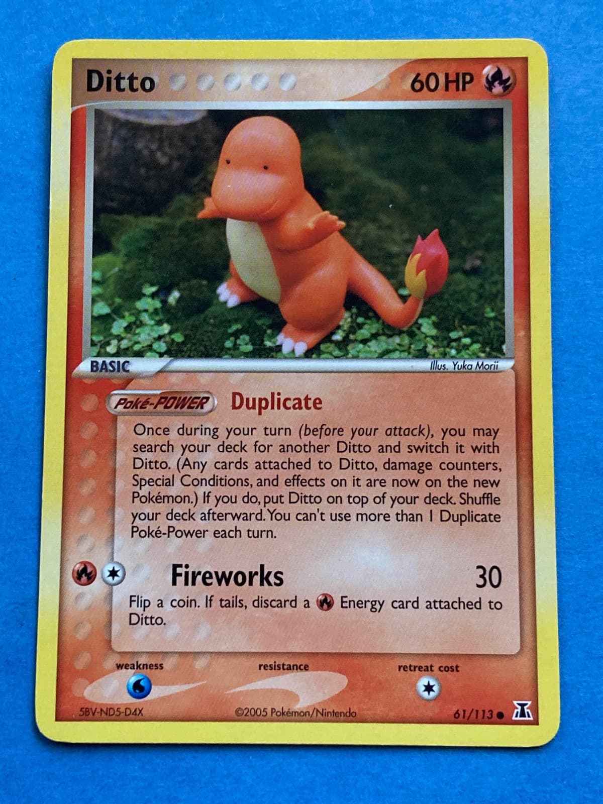 Pokemon Ditto (Charmander) from the EX Delta Species Set- 61/113- LP-/MP