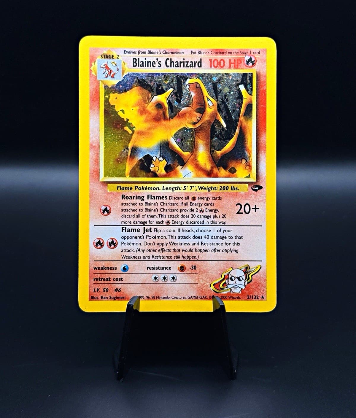 Blaine's Charizard 2/132 Gym Challenge Holo Rare Unlimited