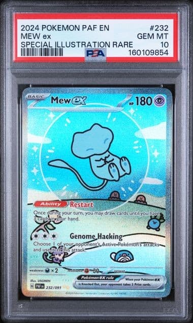 Pokemon Mew ex Paldean Fates Special Illustration Rare #232 PSA 10 Gem Mint
