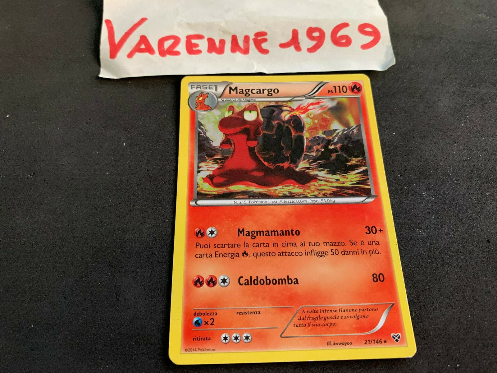POKEMON MAGCARGO 21/146 XY IN ITALIANO