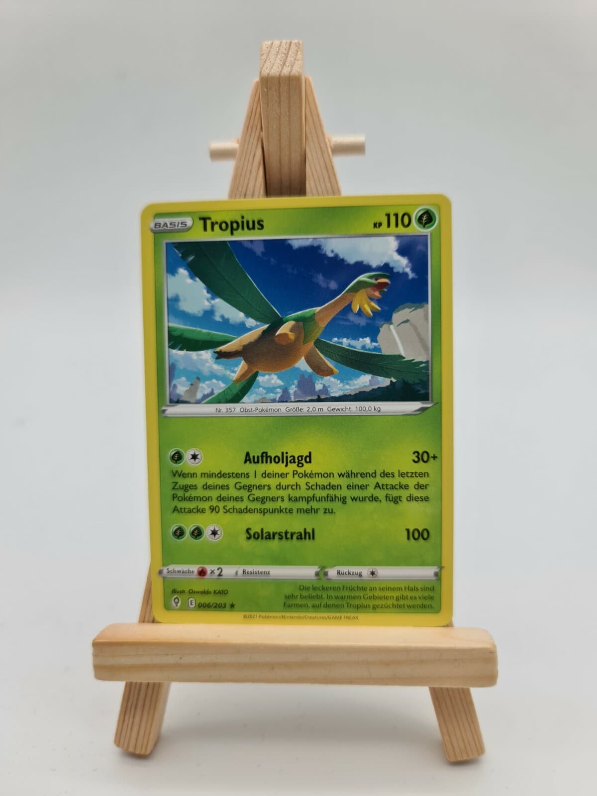 Pokemon Karte Tropius 006/203 Rare aus Drachenwandel
