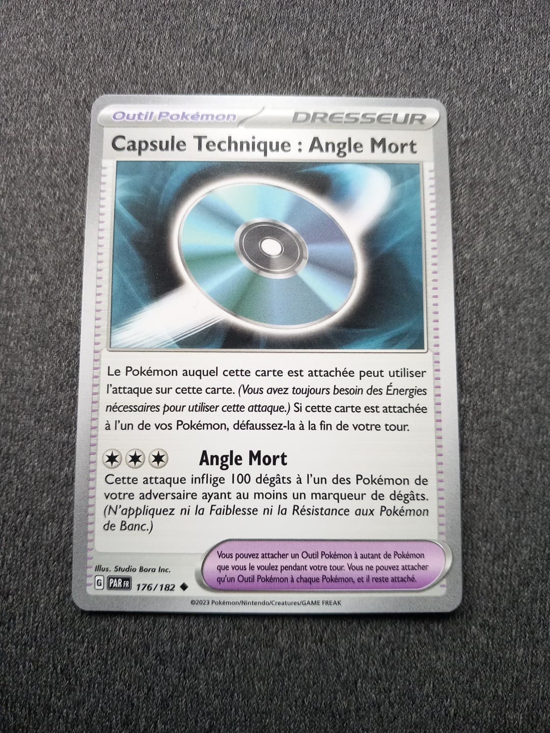 Carte Pokémon Capsule Technique : Angle Mort 176/182 Faille Paradoxe Français