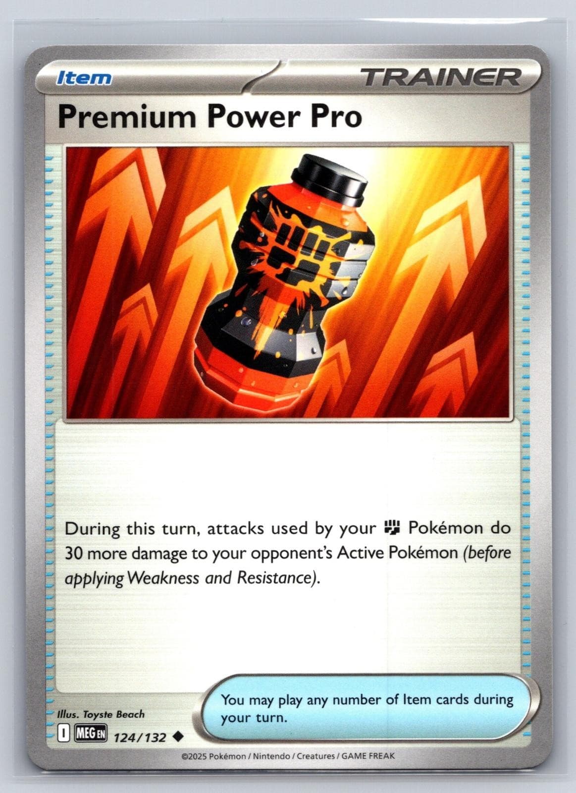Premium Power Pro Pokemon ME01: Mega Evolution #124/132