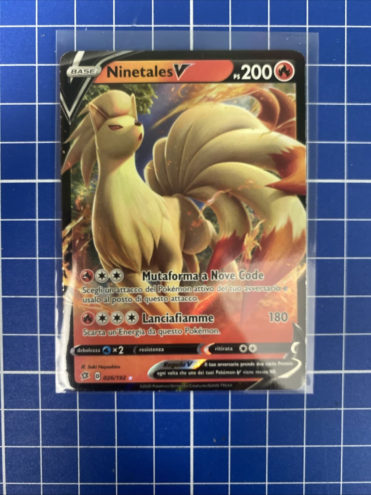 NINETALES V 026/192 - Pokemon 26 Fragore Ribelle - ITALIANO - NEAR MINT