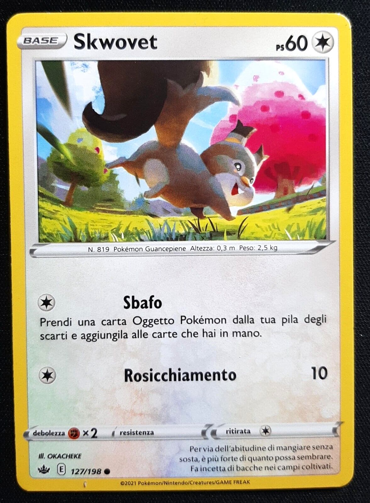 SKWOVET 127/198  in Italiano POKEMON Regno Glaciale