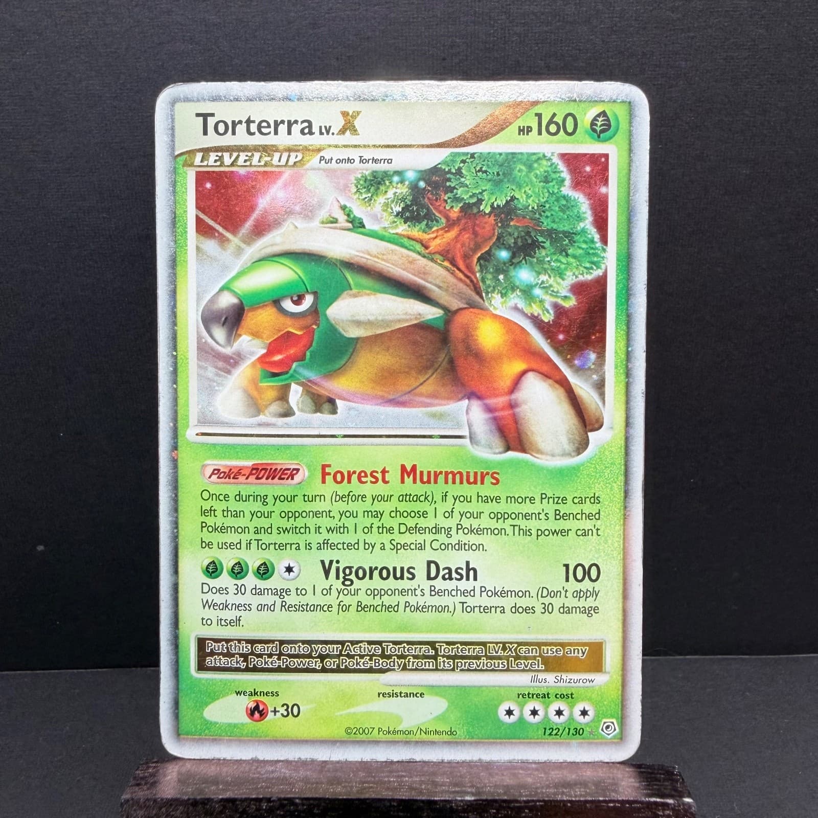 2007 Pokemon TCG Torterra LV.X Diamond and Pearl Ultra Rare 122/130