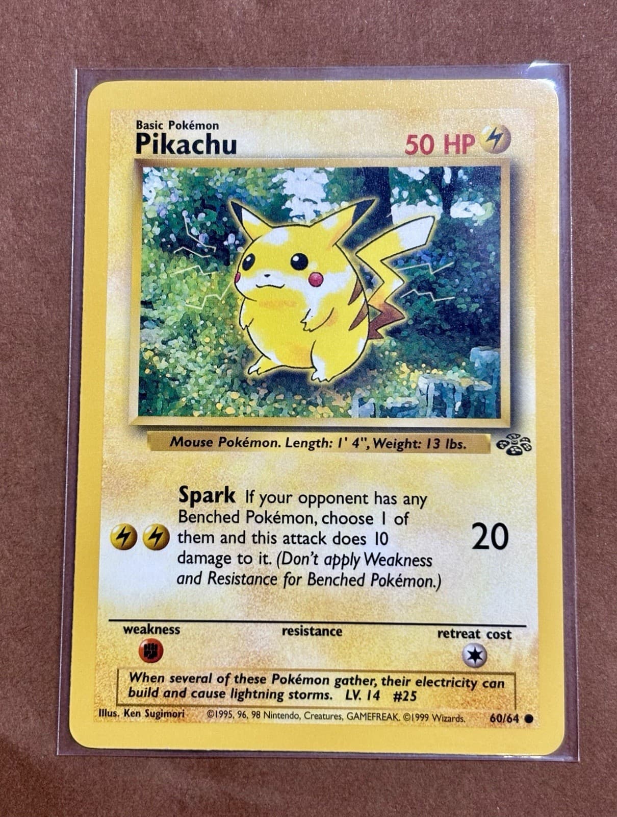 Pikachu 60/64 1999 Wizards Pokemon Jungle Set TCG