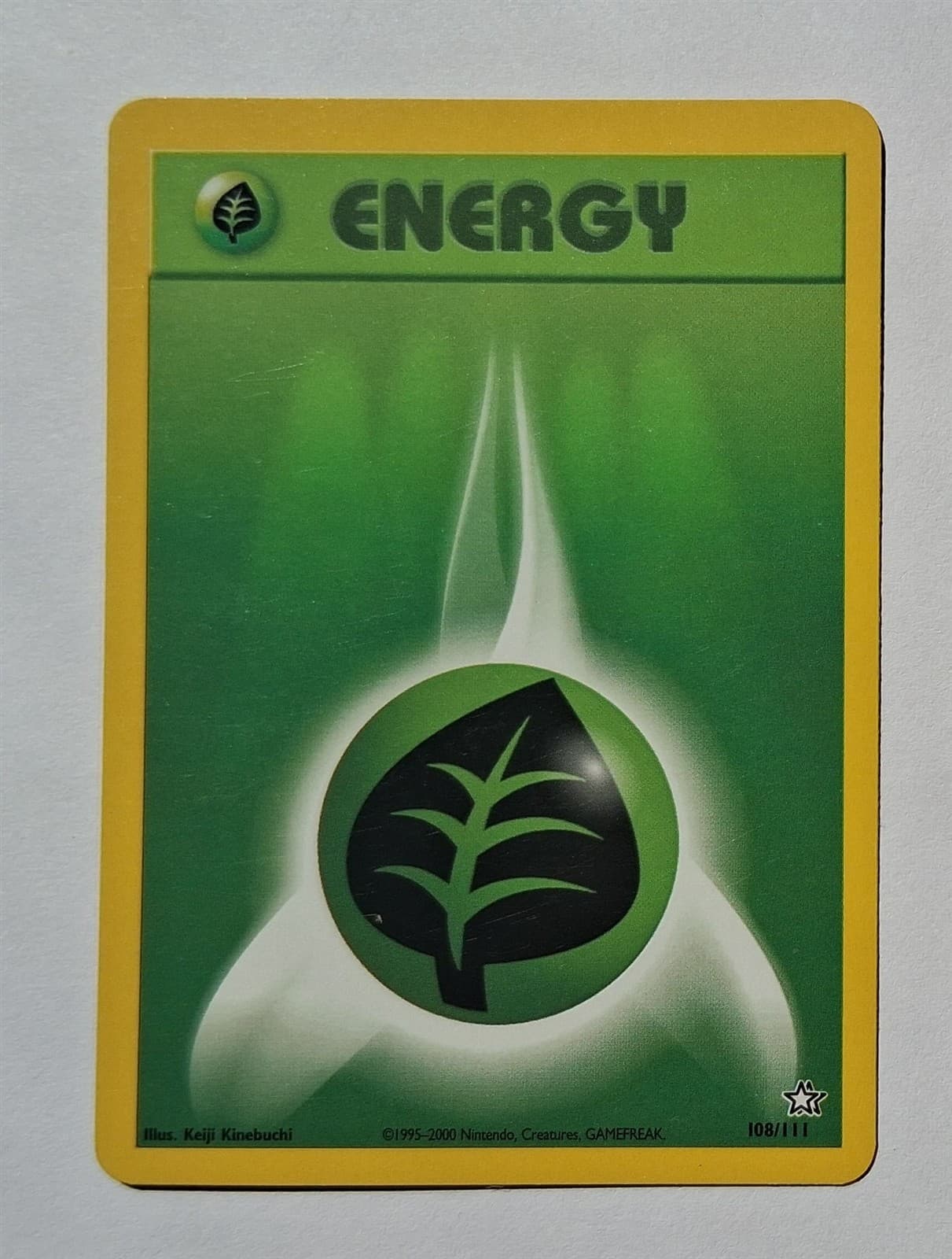 Pokemon - Grass Energy - Neo Genesis 108/111 - Common - LP