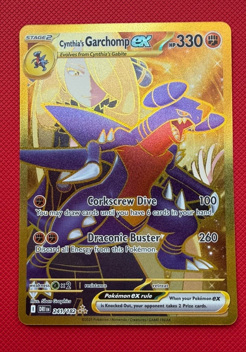 Cynthia's Garchomp ex 241/182 SV10: Destined Rivals Full Art Holo Hyper Rare