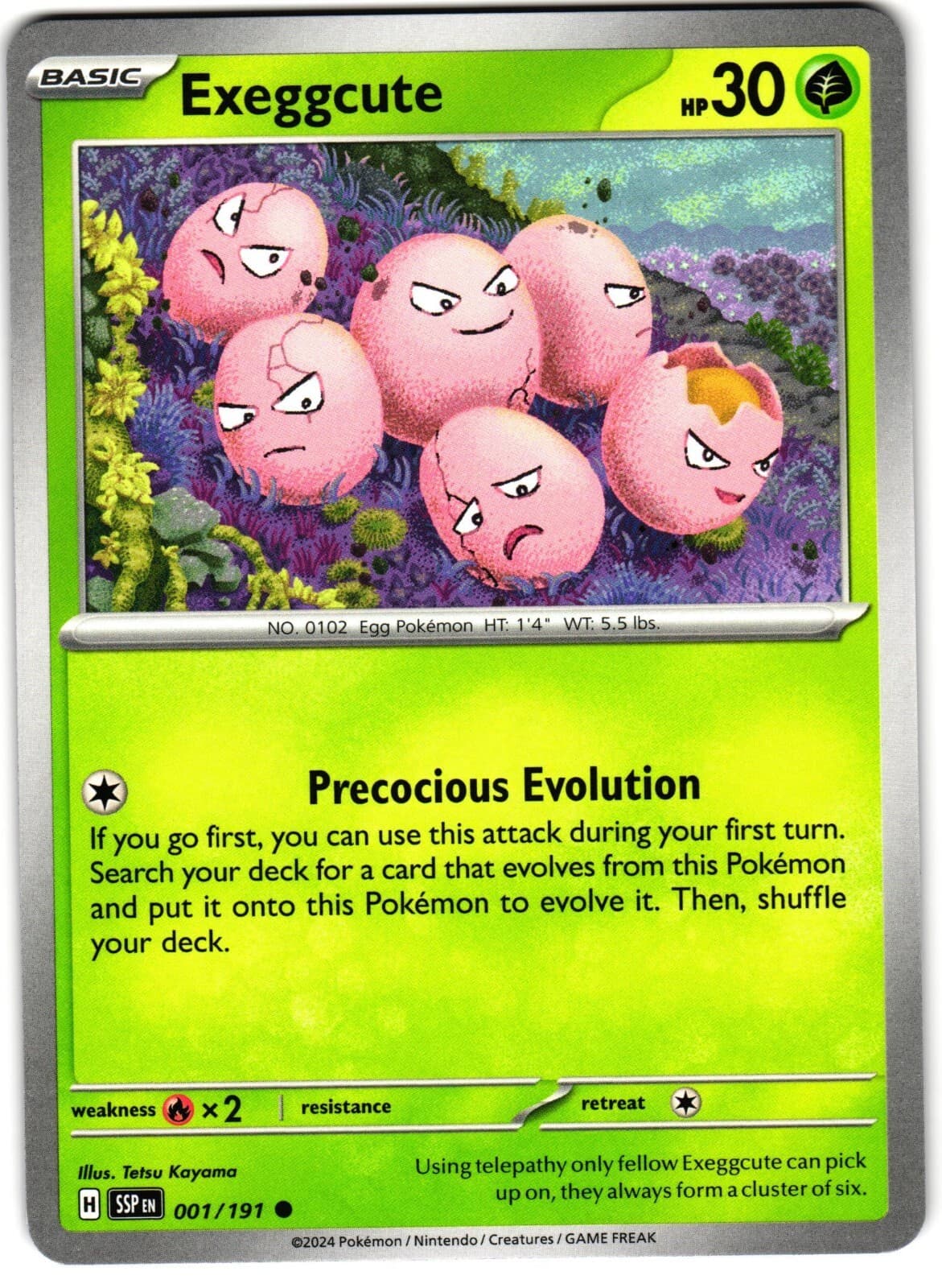 Exeggcute 1/191 Pokemon SV: Surging Sparks