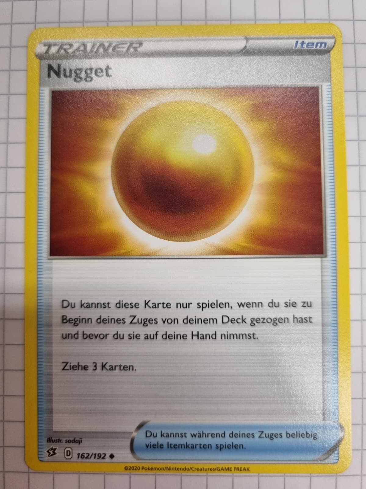 Pokémonkarte Nugget 162/192 Clash der Rebellen Deutsch Original