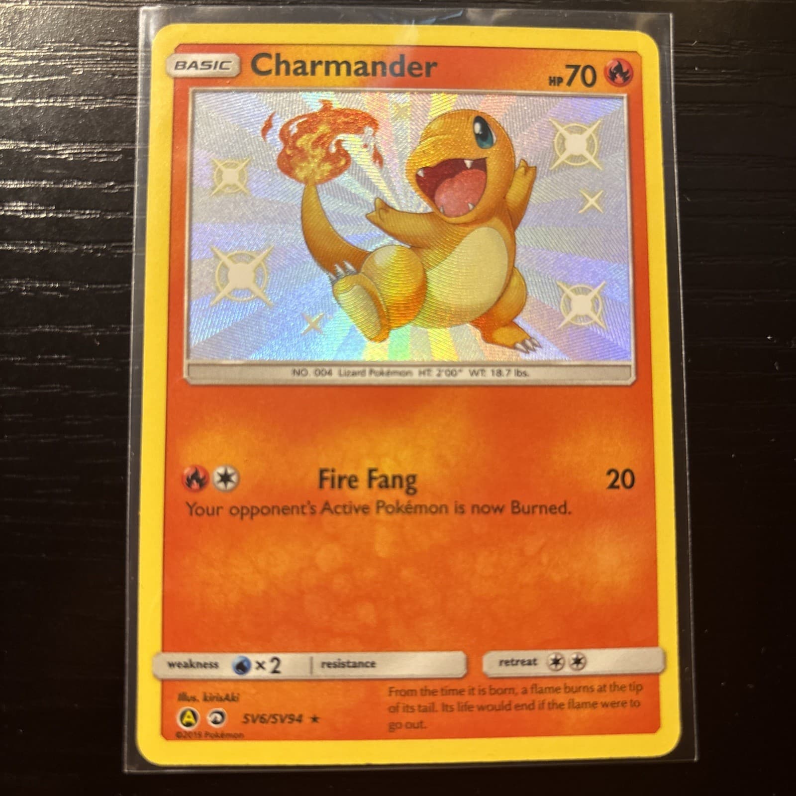 Charmander SV6/SV94 Shiny Rare Hidden Fates Shiny Vault Pokemon NM