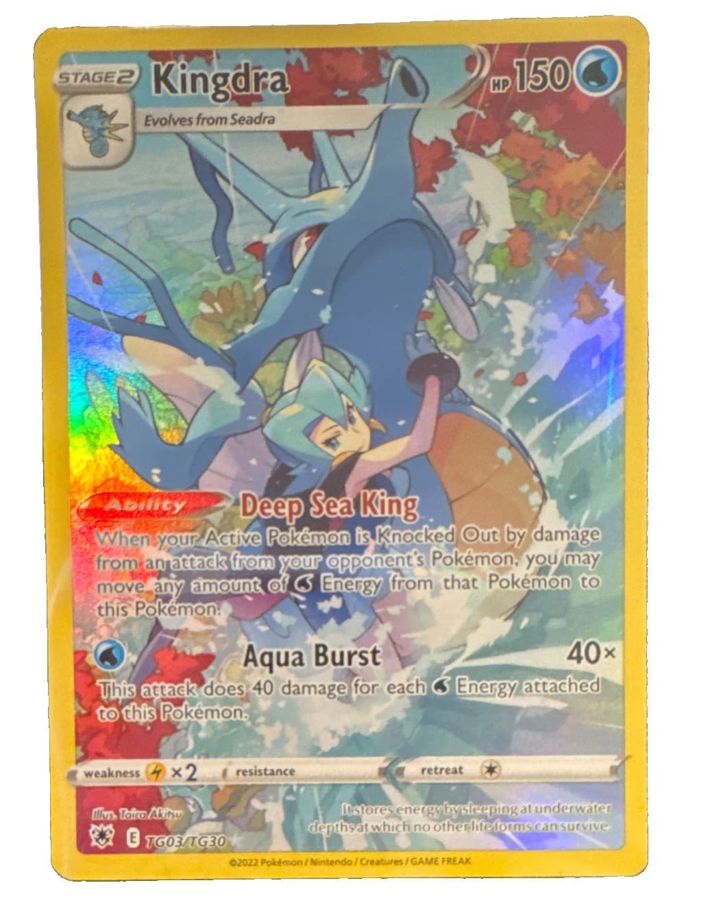 KINGDRA TG03/TG30 ASTRAL RADIANCE TRAINER GALLERY TG NM 2022 POKEMON HOLO