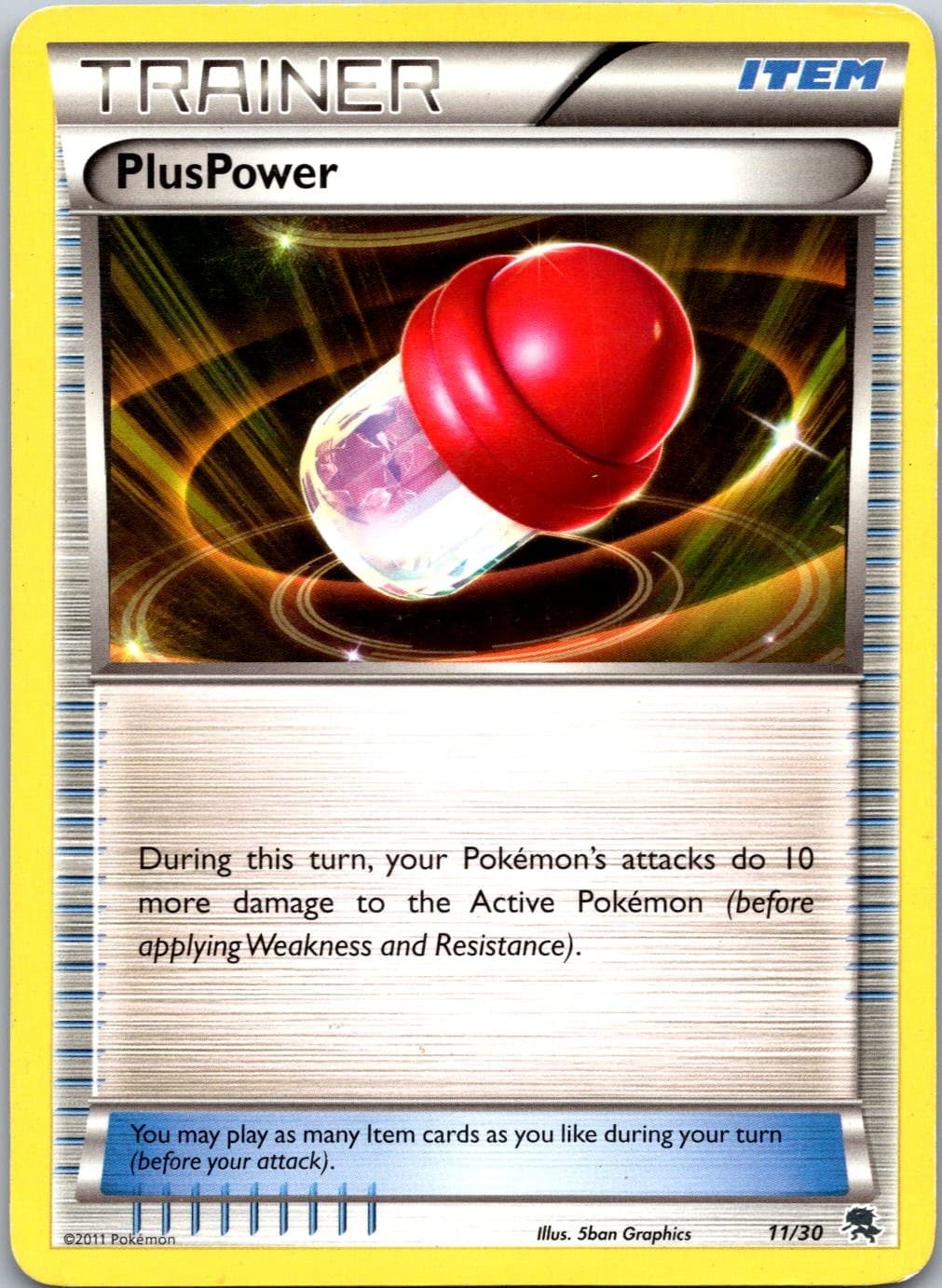 PlusPower (Zoroark) 11/30 Common BW Trainer Kit: Excadrill & Zoroark Pokemon HP