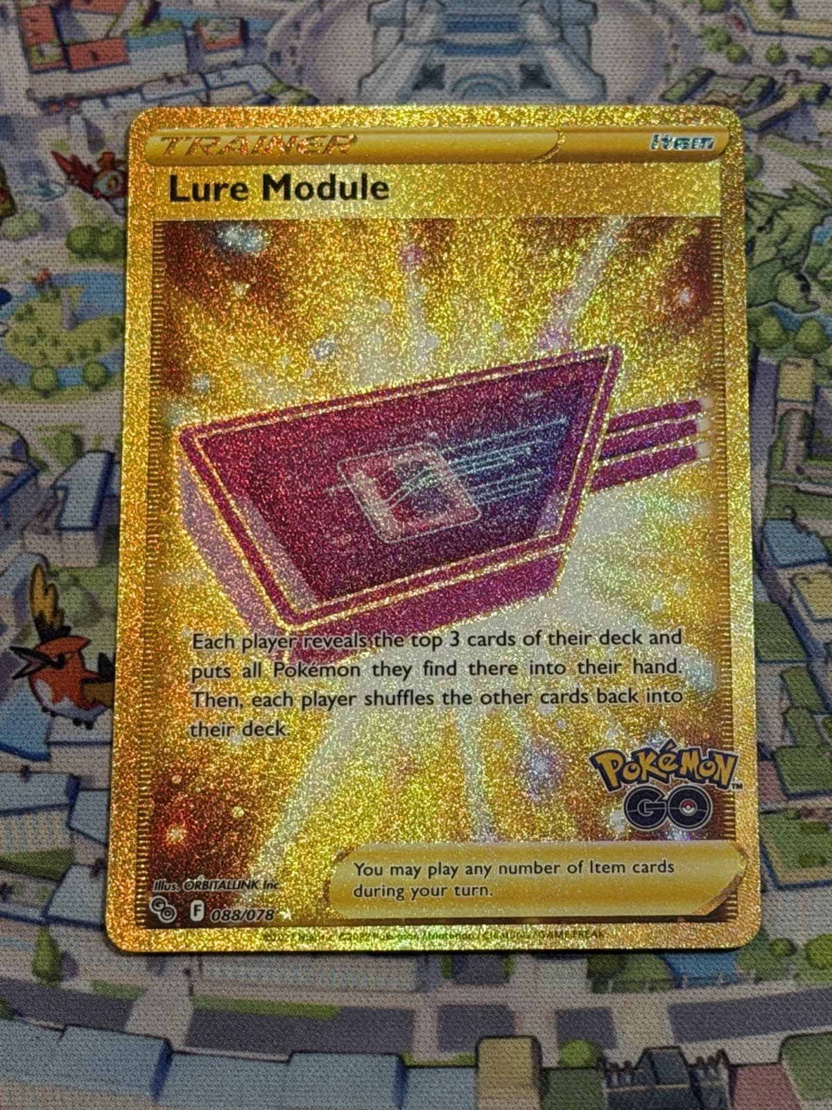 Pokemon TCG Lure Module 2022 SWSH Pokemon Go 88/78 Secret Rare NM Full Art Gold