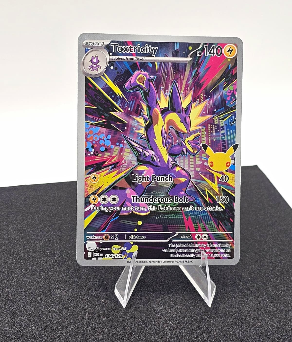 Toxtricity 134/128 Pokemon 30th Celebration Illustration Rare NM