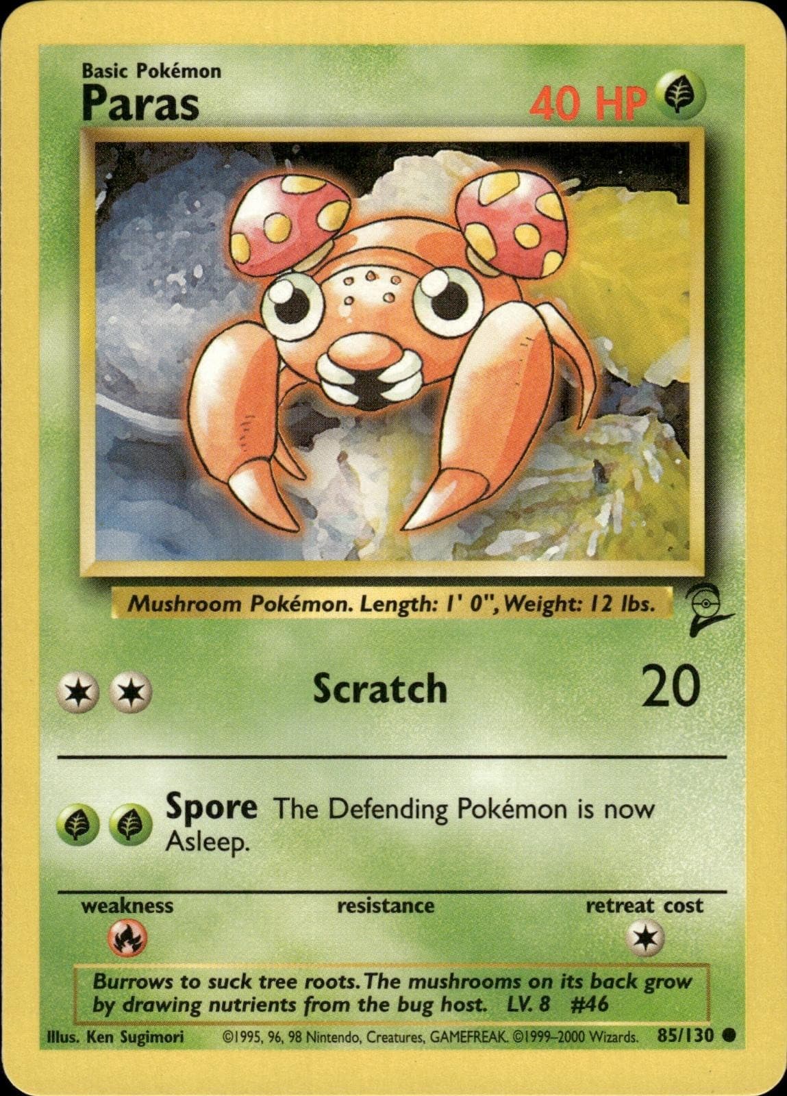 Pokemon Base Set 2 Common Paras 85/130 - Near Mint (NM)