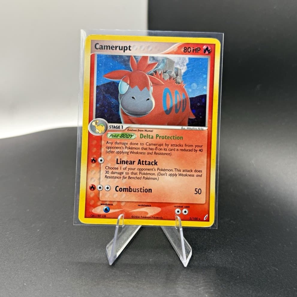 Camerupt 3/100 EX Crystal Guardians Holo English 80 HP Rare Stage 1 Delta 2006