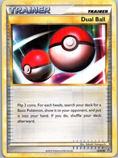 Dual Ball 72/95 HGSS Unleashed Uncommon LP Pokemon TCG
