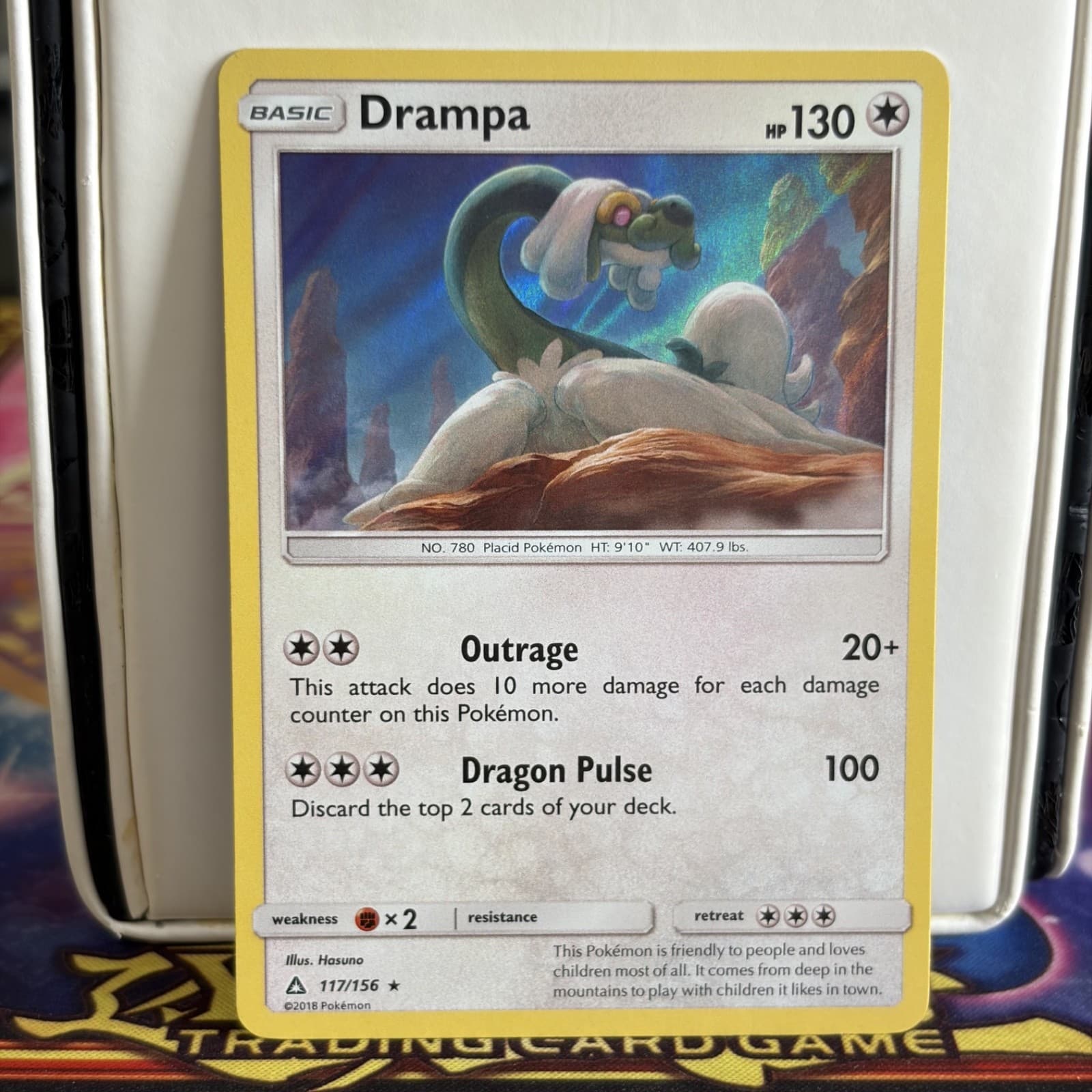 Drampa 117/156 Holo Rare Ultra Prism Pokemon Card