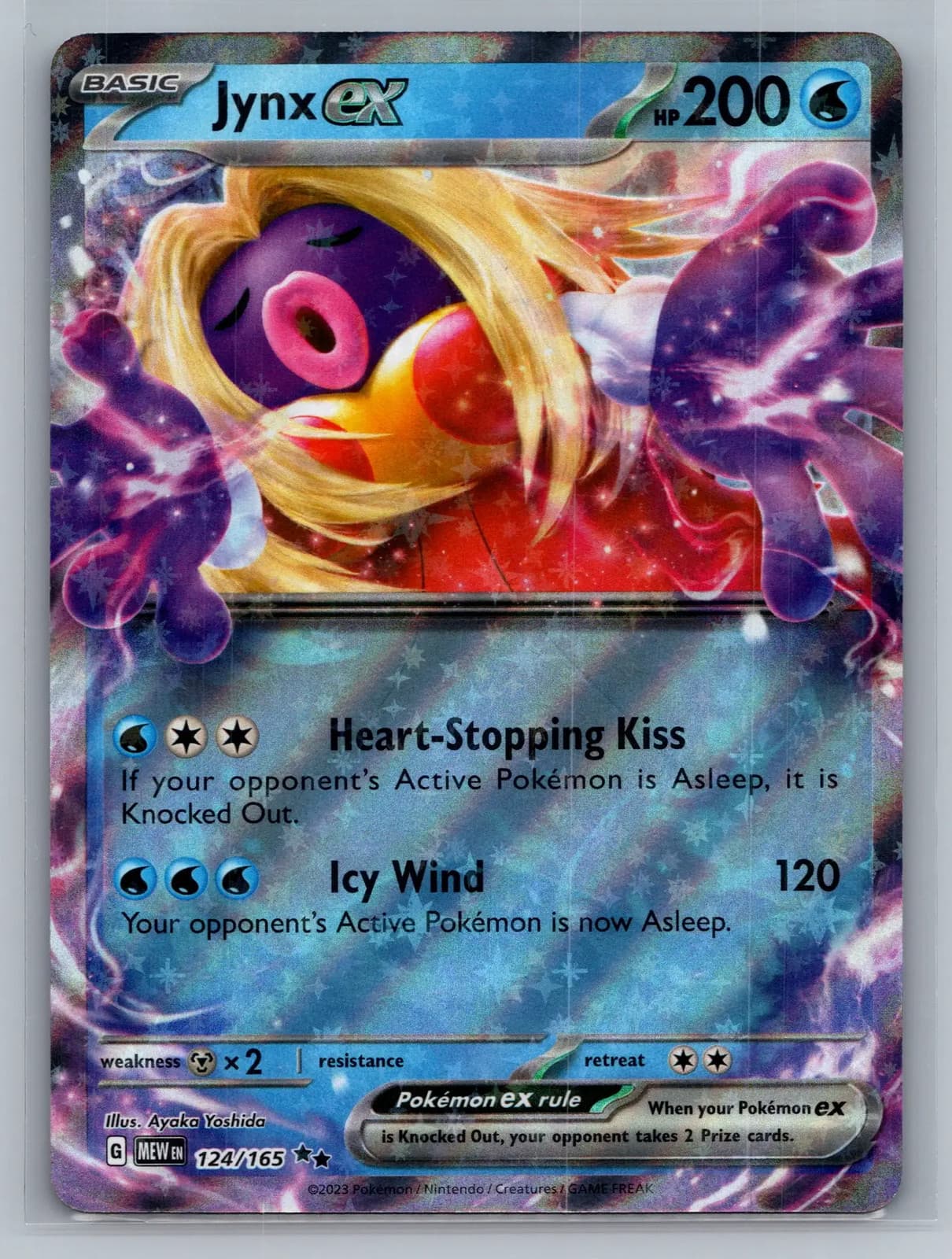Jynx EX 124/165 Scarlet & Violet 151 Holo Double Rare Pokemon TCG NM