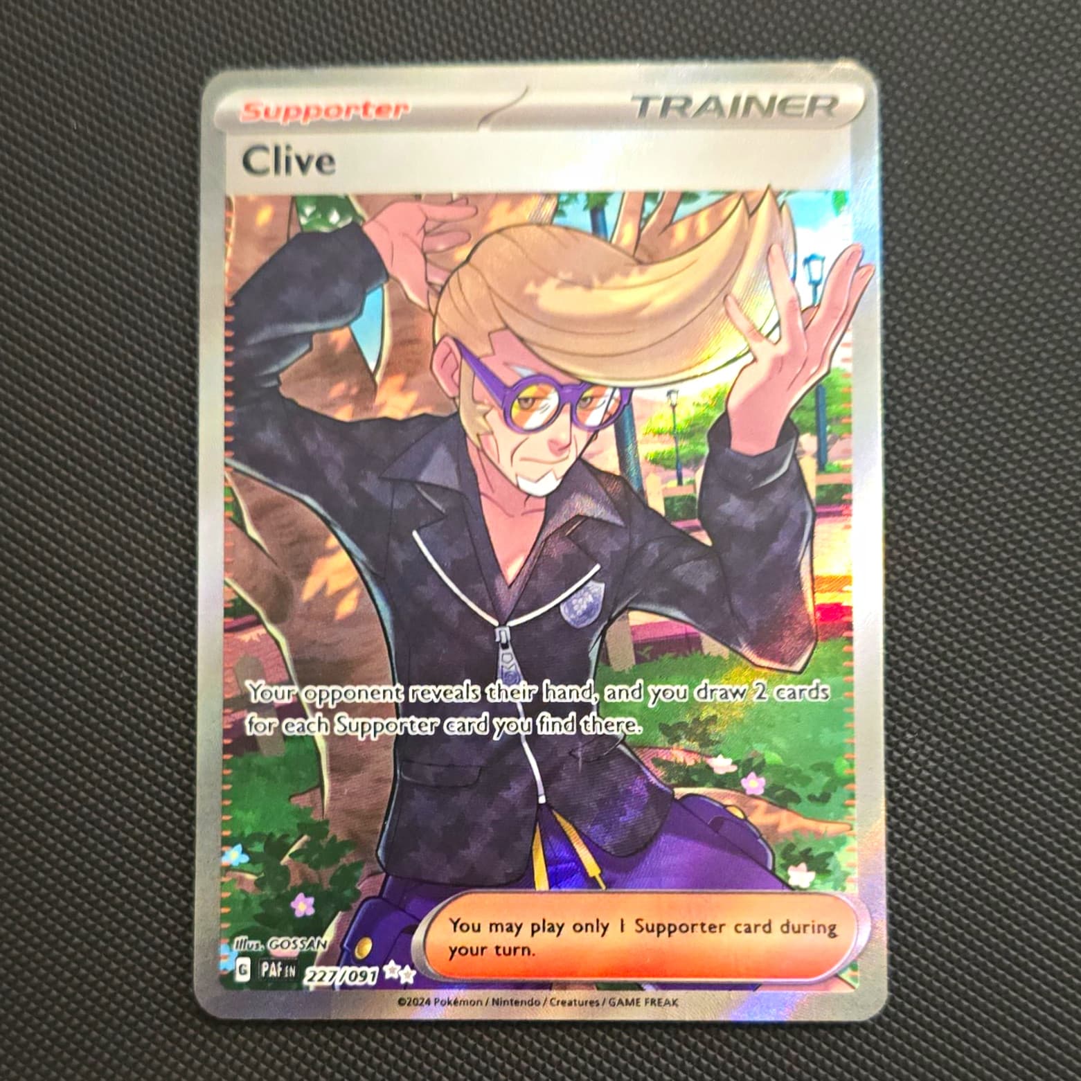 Pokemon TCG Clive 227/091 SV Paldean Fates Ultra Rare Full Art Holo English 2024