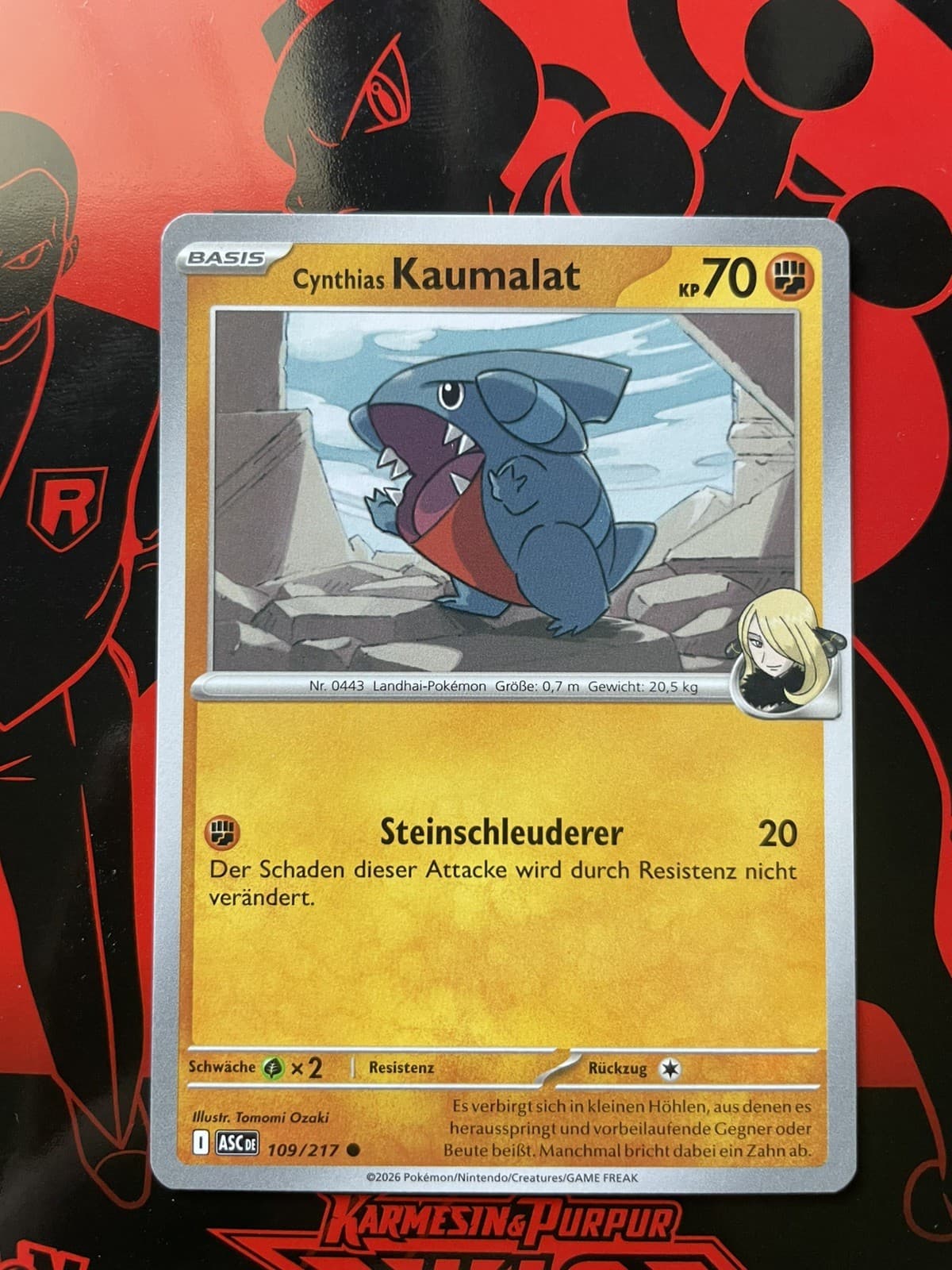 Cynthias Kaumalat 109/217 Normal Deutsch Erhabene Helden Pokémon TCG
