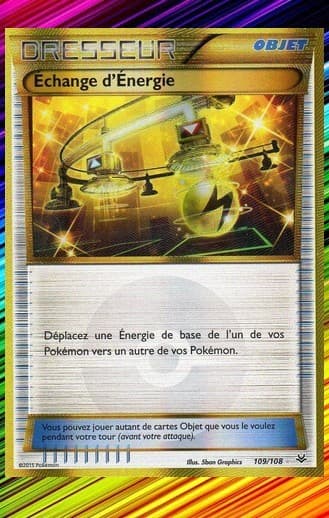 Echange d'Energie Secret-XY6:Ciel Rugissant-109/108-Carte Pokemon FR