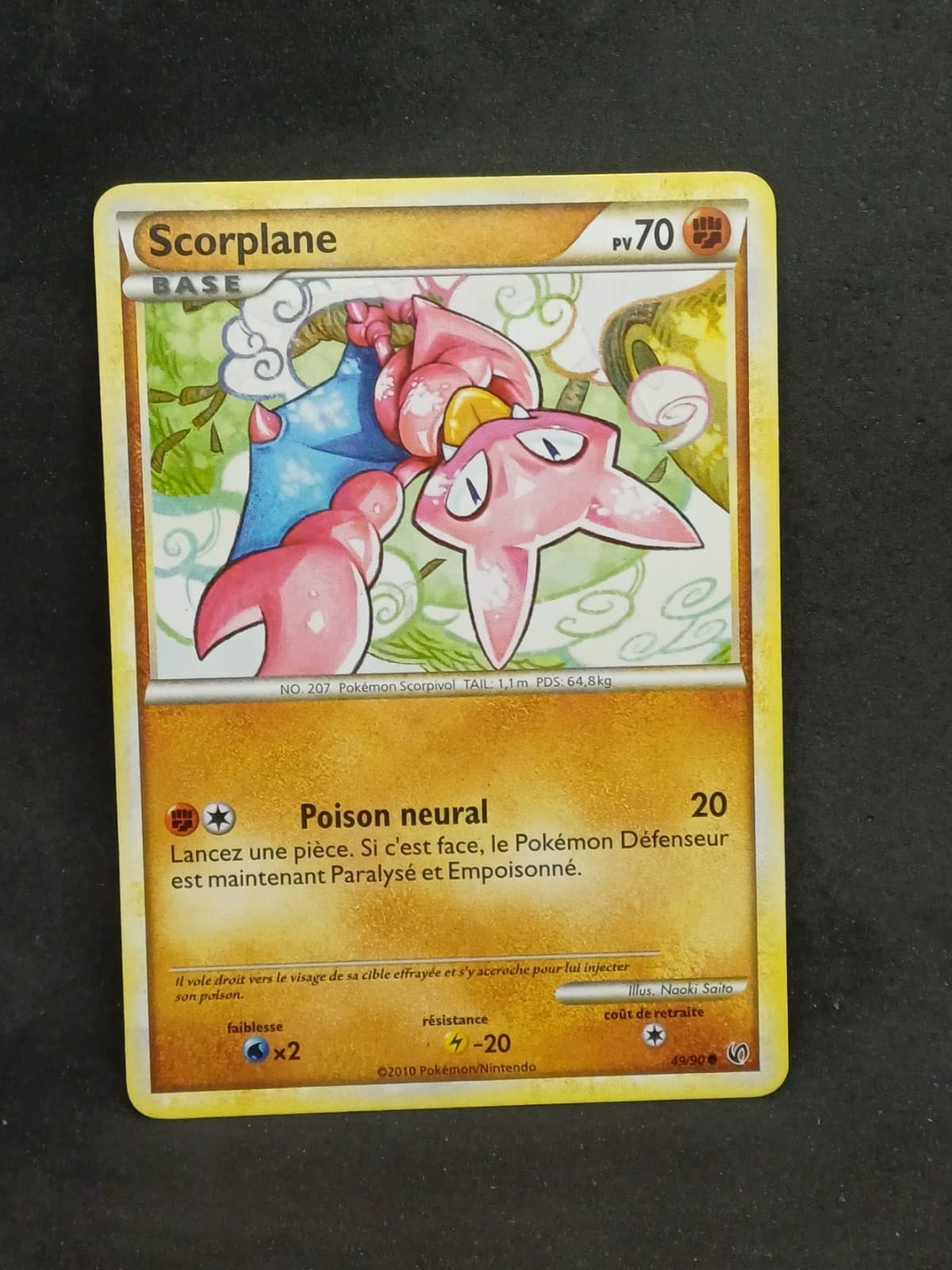 Carte Pokemon Française scorplane 49/90 hs indomptable 