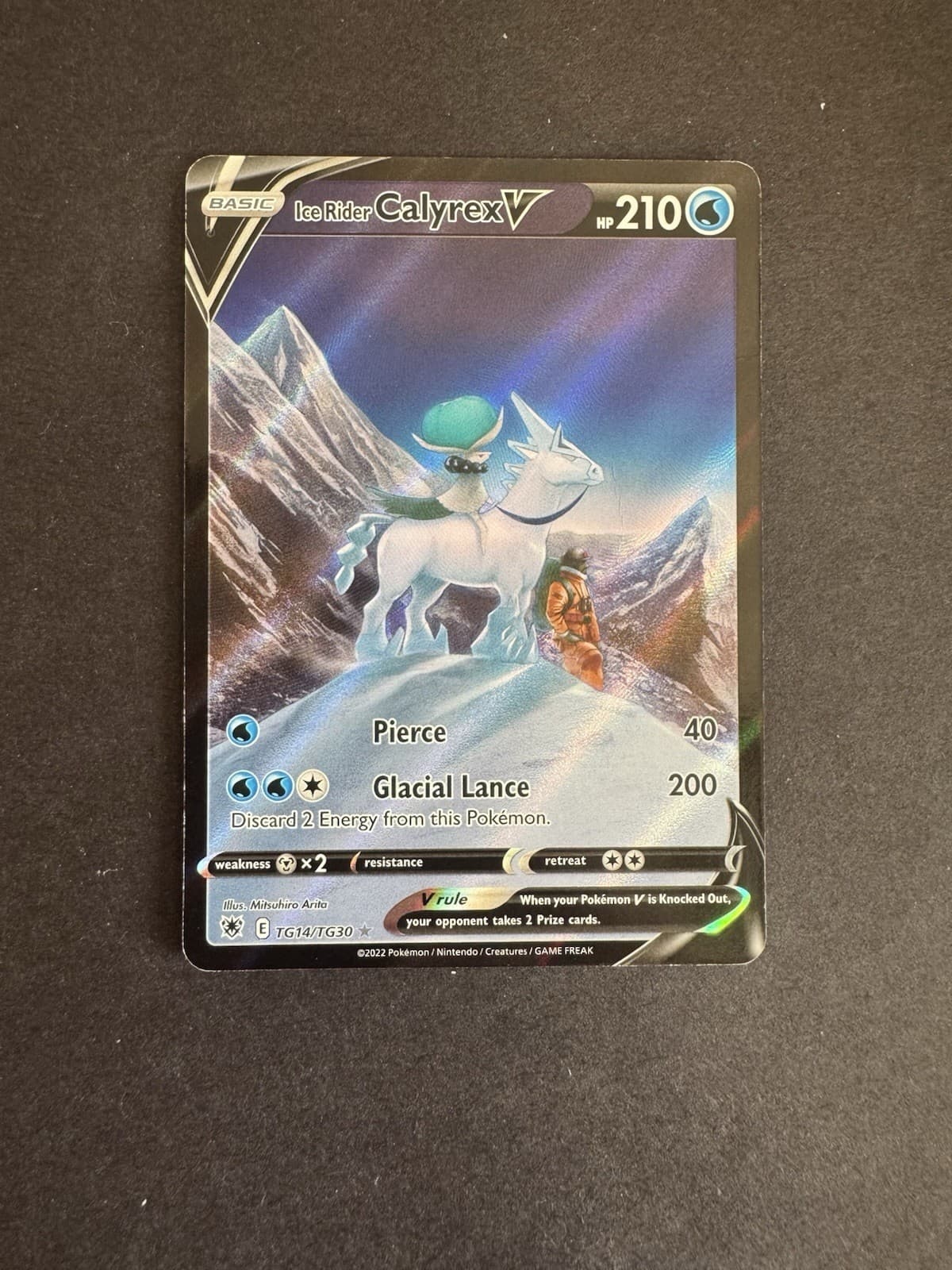 NM Ice Rider Calyrex V TG14/TG30 Astral Radiance Trainer Gallery Pokemon Card