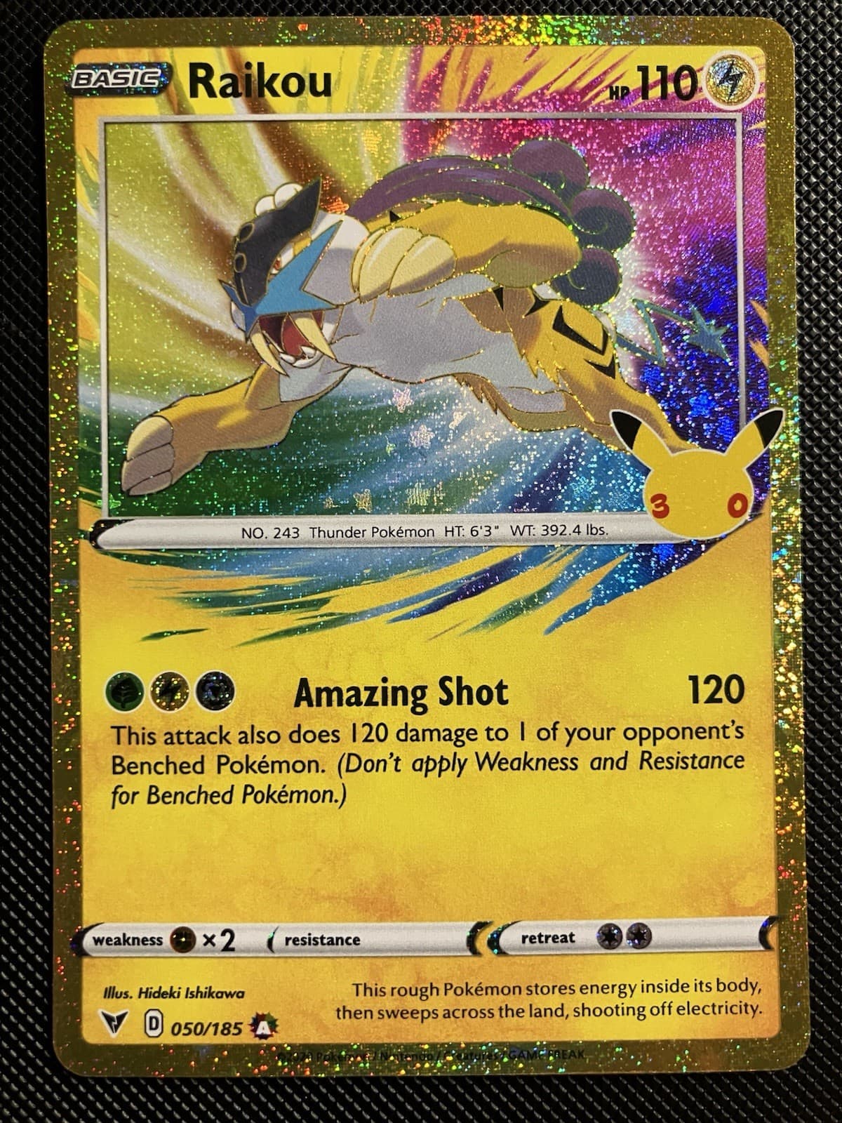 RAIKOU 2026 POKEMON 30TH ANNIVERSARY CELEBRATION 050/185 CLASSIC COLLECTION