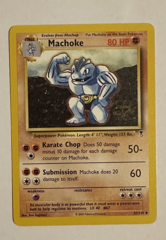Machoke #51 Pokemon Legendary Collection Near Mint