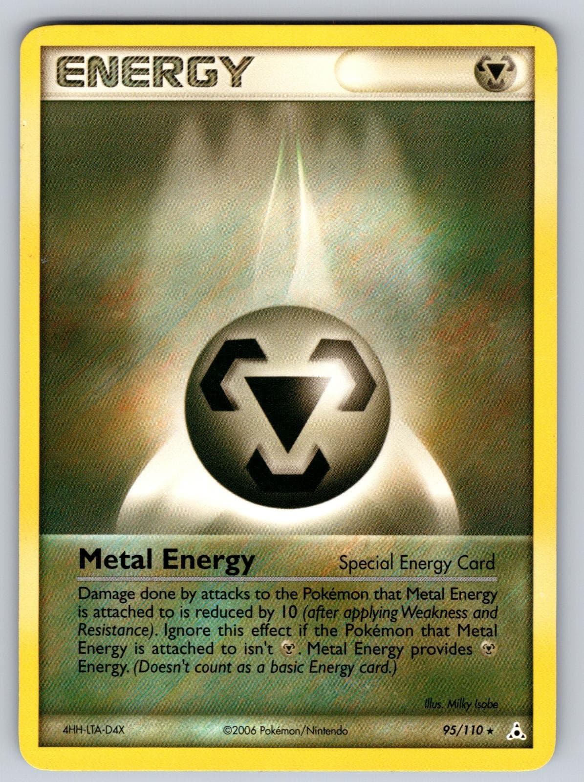 Metal Energy 95/110 Rare Holon Phantoms Pokemon Near Mint