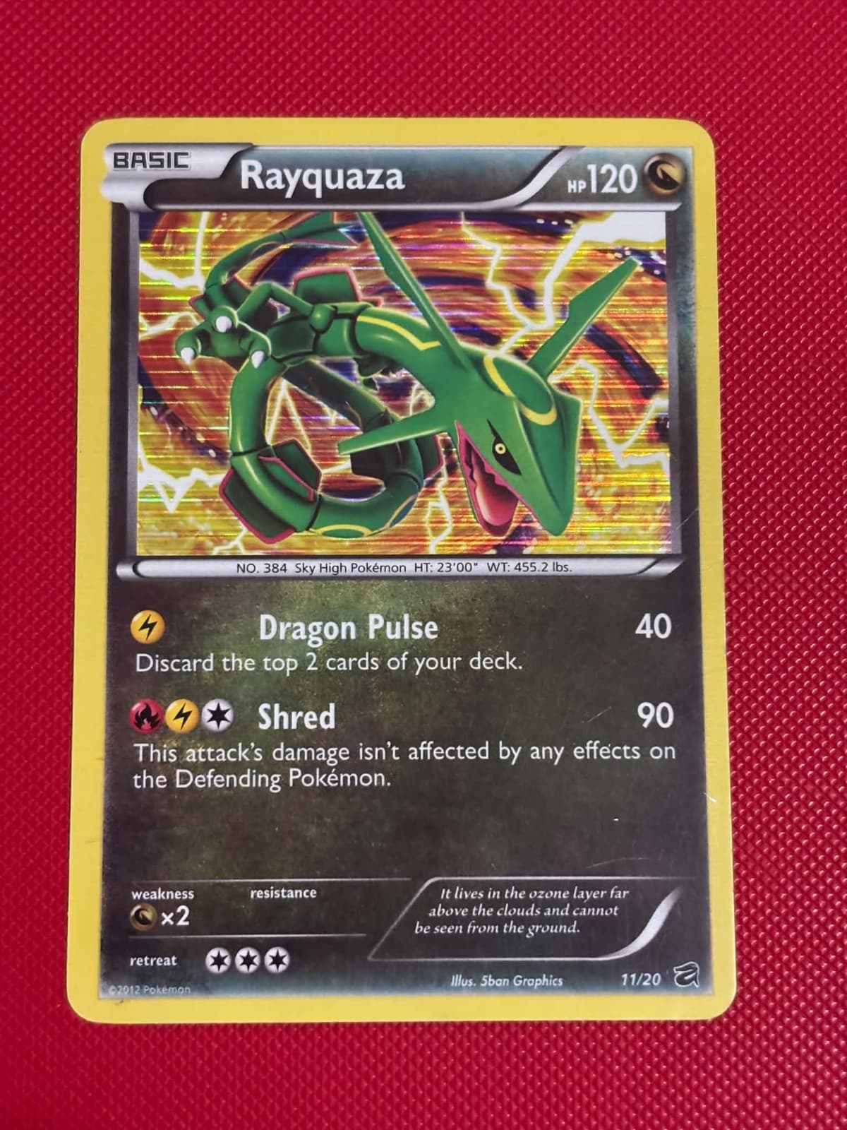 POKEMON! Rayquaza - Dragon Vault 11/20 - Holo Rare - LP