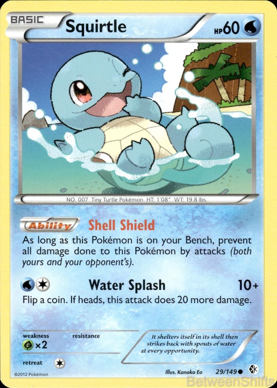 SQUIRTLE 29/149 COMMON BOUNDARIES CROSSED POKEMON NM