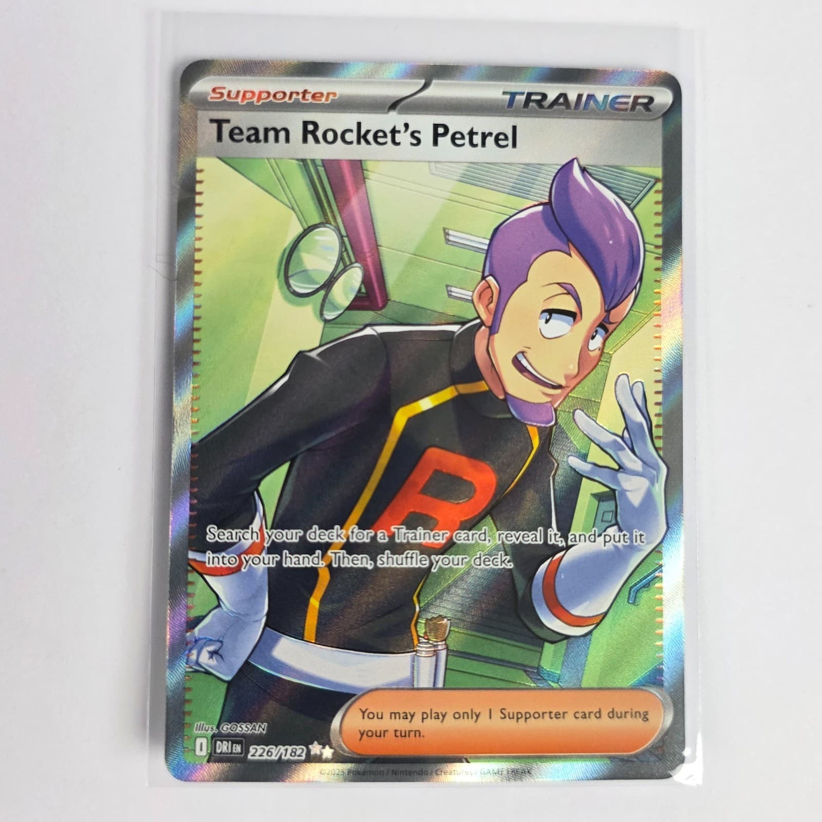 Pokemon Team Rocket’s Petrel Full Art 226/182 Destined Rivals TCG