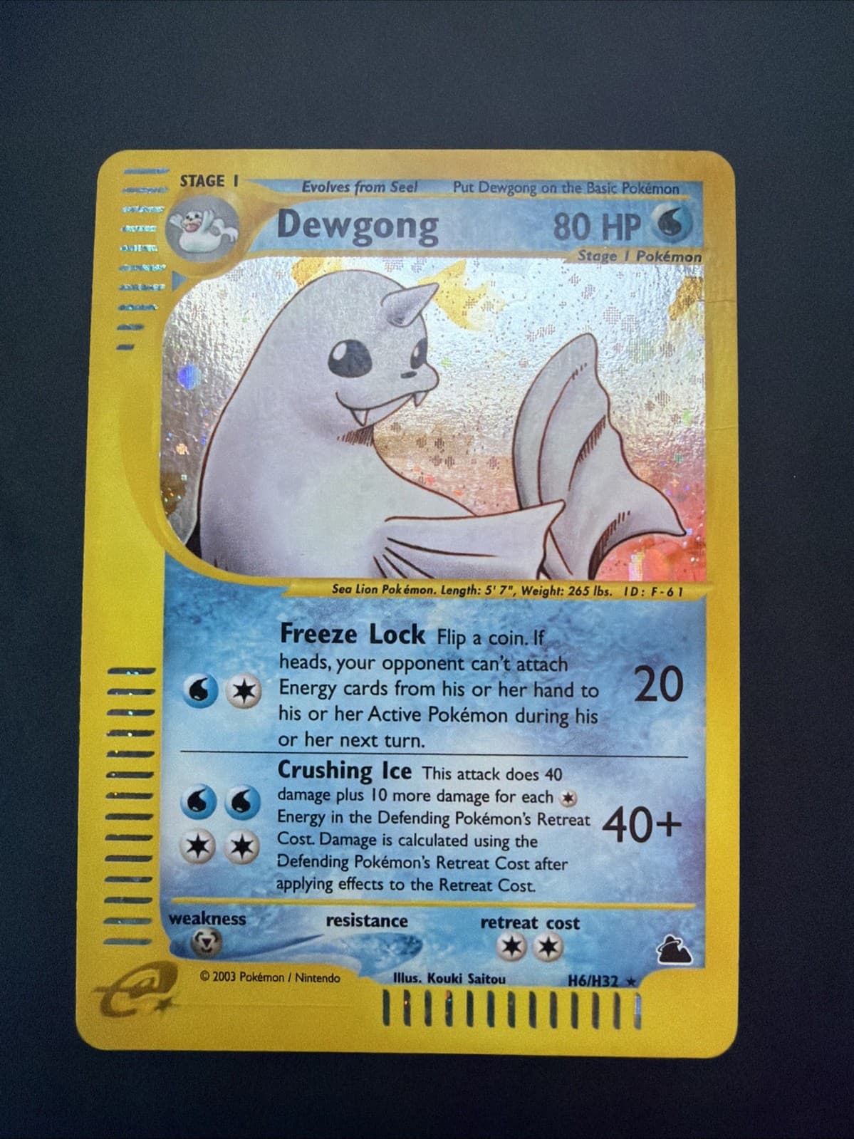 LP Dewgong H6/H32 Skyridge Holo